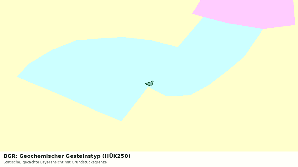 Statische Kartenansicht: BGR: Geochemischer Gesteinstyp (HÜK250)