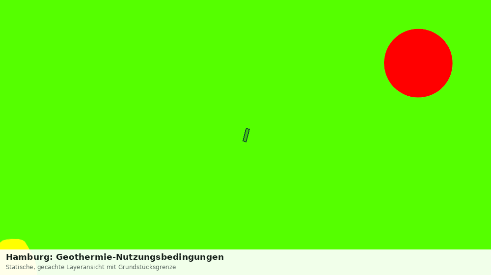Statische Kartenansicht: Hamburg: Geothermie-Nutzungsbedingungen