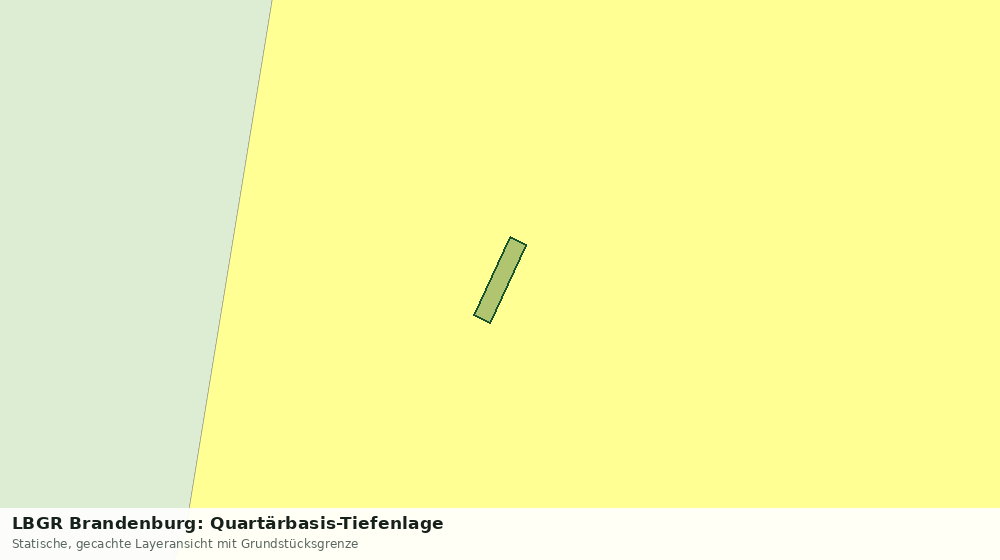 Statische Kartenansicht: LBGR Brandenburg: Quartärbasis-Tiefenlage