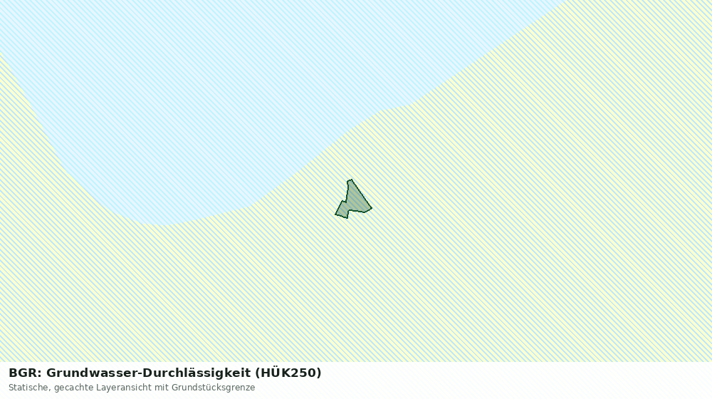 Statische Kartenansicht: BGR: Grundwasser-Durchlässigkeit (HÜK250)