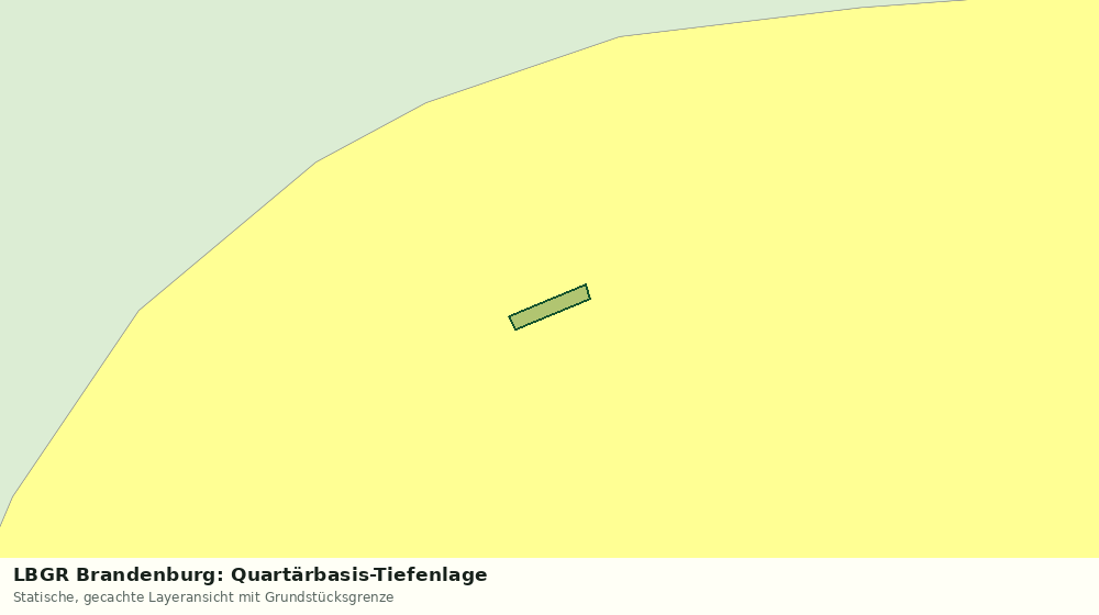 Statische Kartenansicht: LBGR Brandenburg: Quartärbasis-Tiefenlage