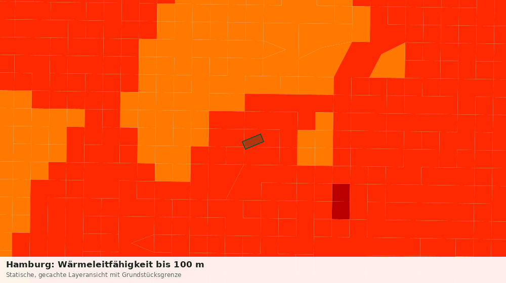 Statische Kartenansicht: Hamburg: Wärmeleitfähigkeit bis 100 m