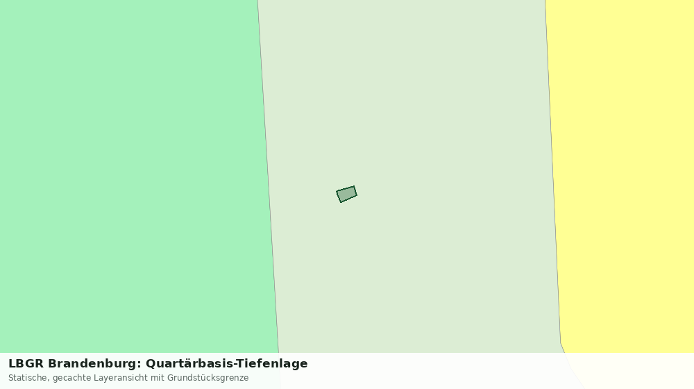 Statische Kartenansicht: LBGR Brandenburg: Quartärbasis-Tiefenlage