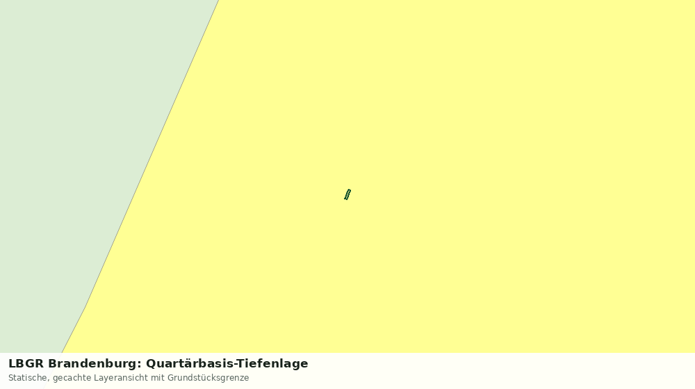 Statische Kartenansicht: LBGR Brandenburg: Quartärbasis-Tiefenlage