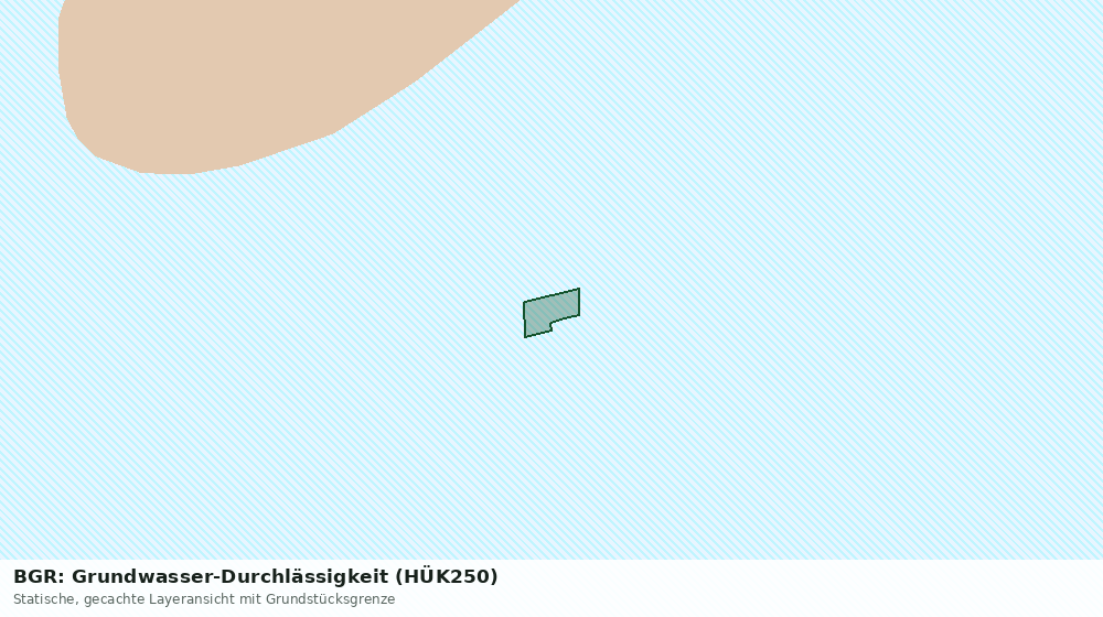 Statische Kartenansicht: BGR: Grundwasser-Durchlässigkeit (HÜK250)