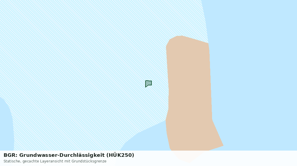 Statische Kartenansicht: BGR: Grundwasser-Durchlässigkeit (HÜK250)
