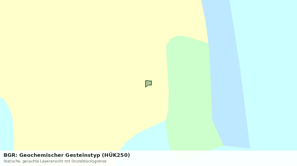 Statische Kartenansicht: BGR: Geochemischer Gesteinstyp (HÜK250)