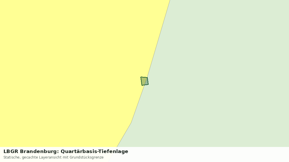 Statische Kartenansicht: LBGR Brandenburg: Quartärbasis-Tiefenlage