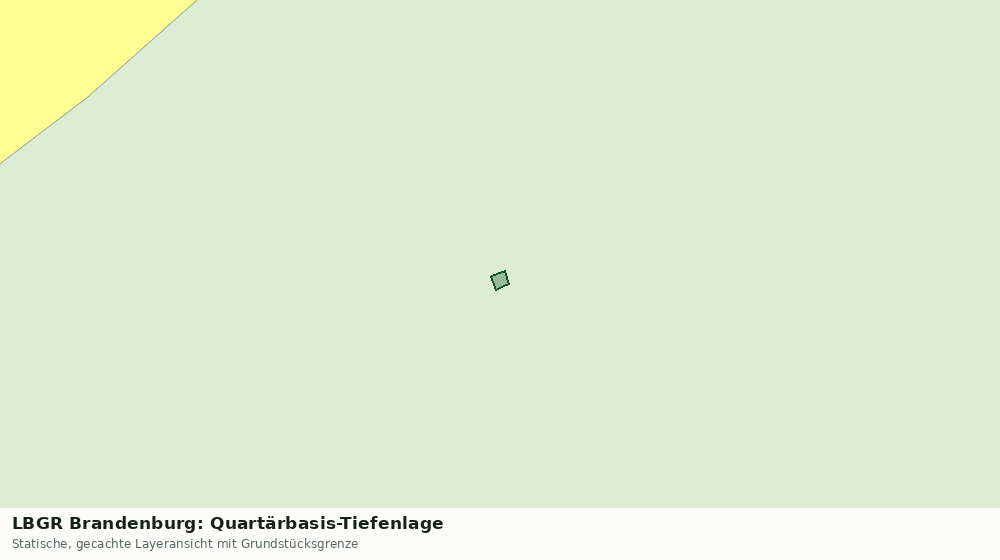 Statische Kartenansicht: LBGR Brandenburg: Quartärbasis-Tiefenlage