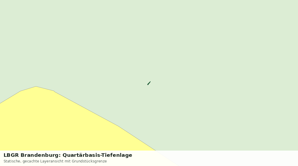 Statische Kartenansicht: LBGR Brandenburg: Quartärbasis-Tiefenlage