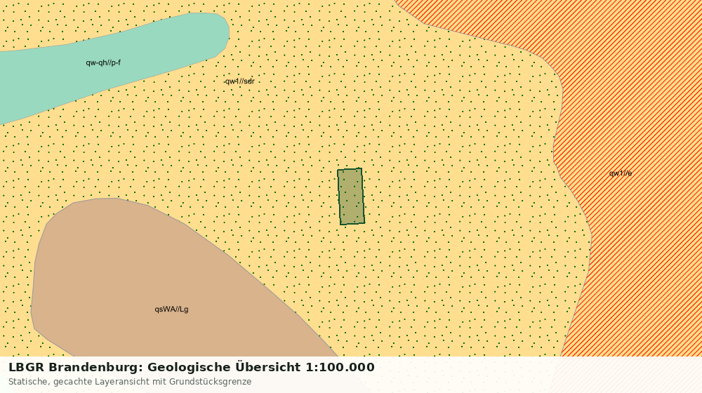 Statische Kartenansicht: LBGR Brandenburg: Geologische Übersicht 1:100.000
