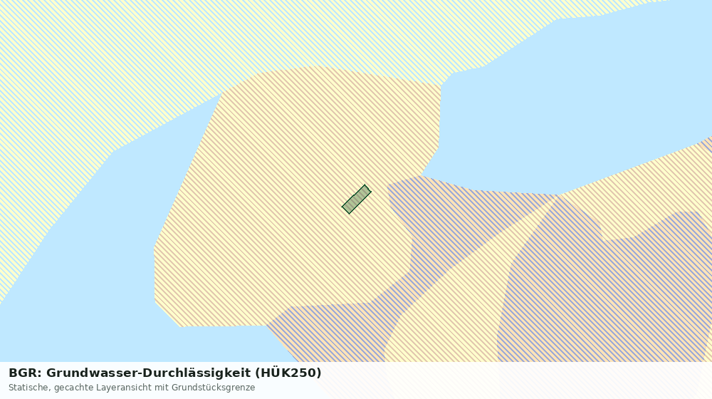 Statische Kartenansicht: BGR: Grundwasser-Durchlässigkeit (HÜK250)