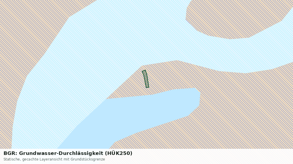 Statische Kartenansicht: BGR: Grundwasser-Durchlässigkeit (HÜK250)