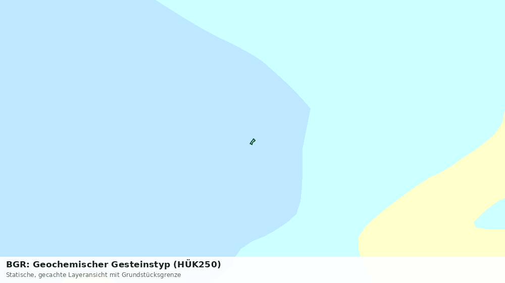 Statische Kartenansicht: BGR: Geochemischer Gesteinstyp (HÜK250)