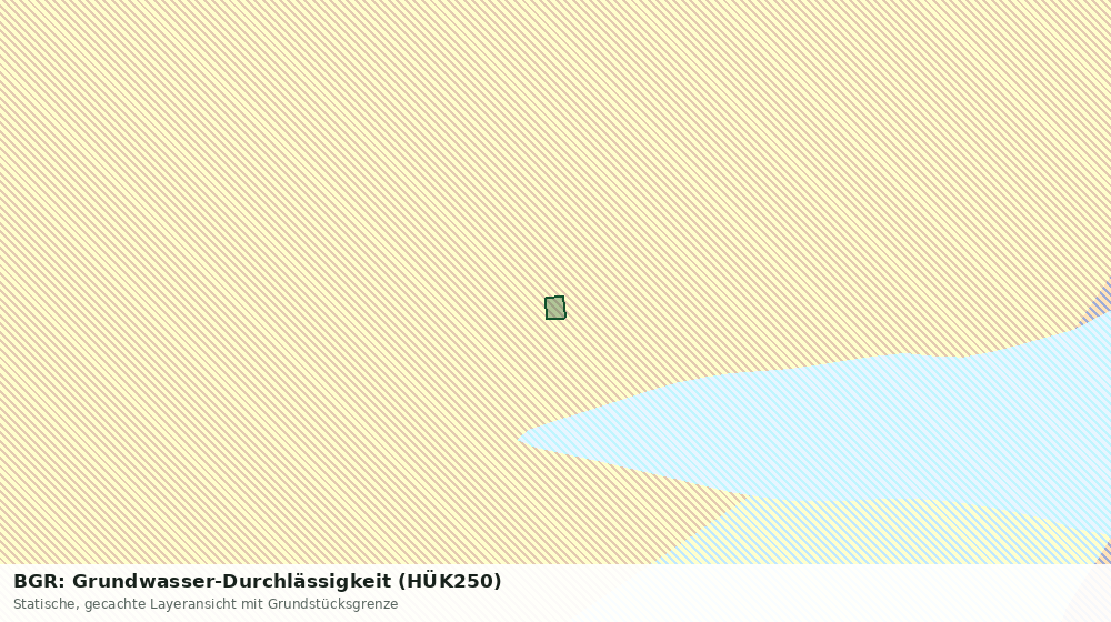Statische Kartenansicht: BGR: Grundwasser-Durchlässigkeit (HÜK250)