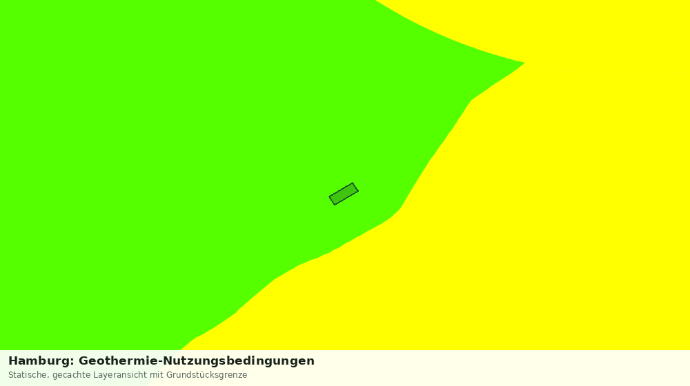 Statische Kartenansicht: Hamburg: Geothermie-Nutzungsbedingungen