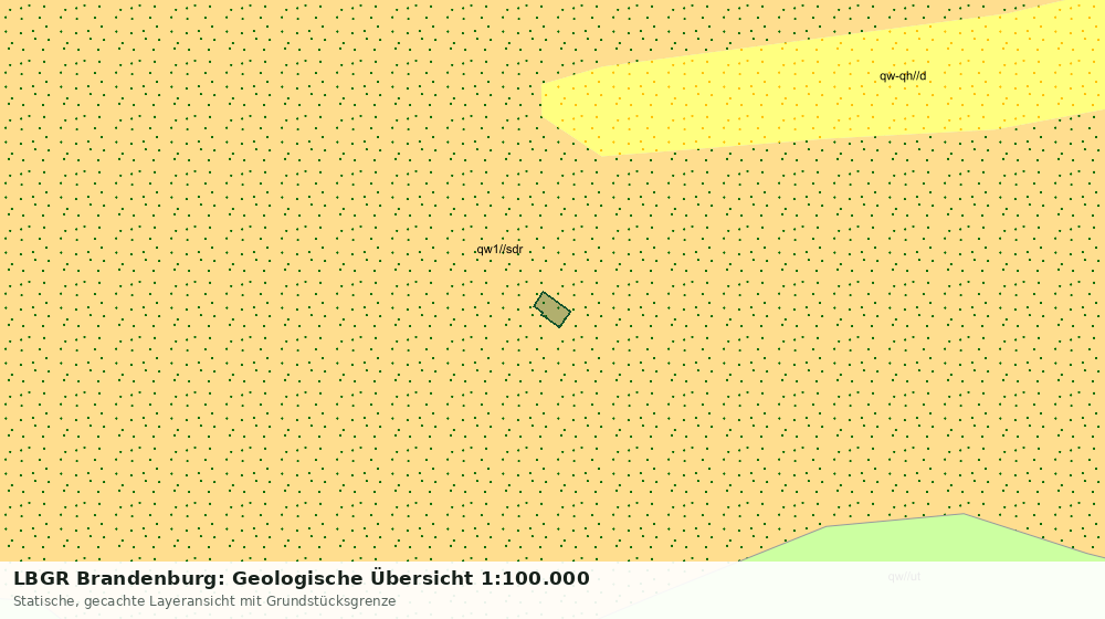 Statische Kartenansicht: LBGR Brandenburg: Geologische Übersicht 1:100.000