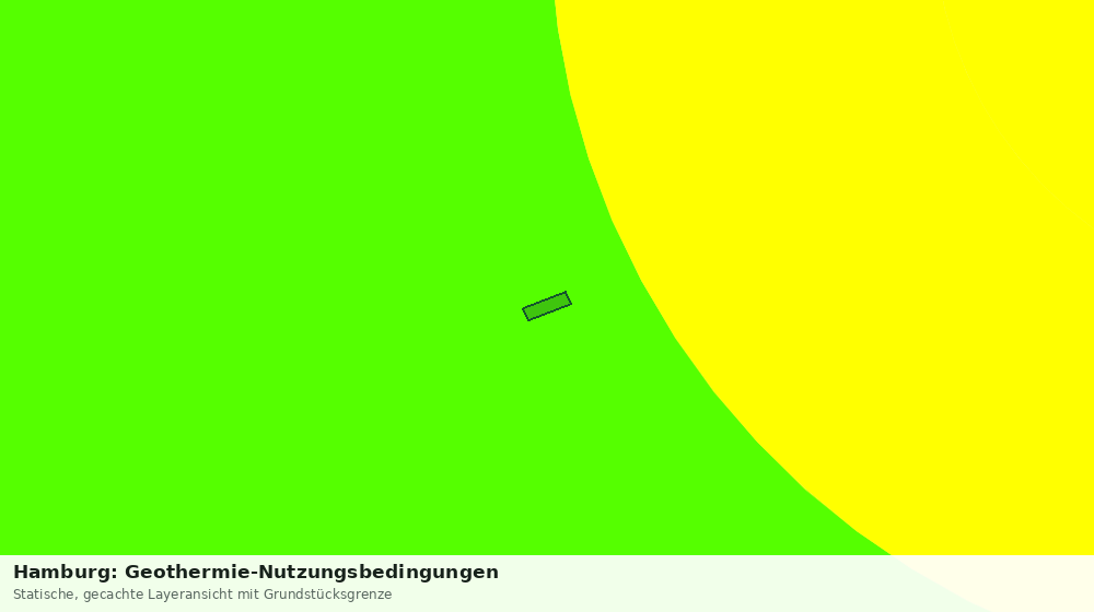 Statische Kartenansicht: Hamburg: Geothermie-Nutzungsbedingungen