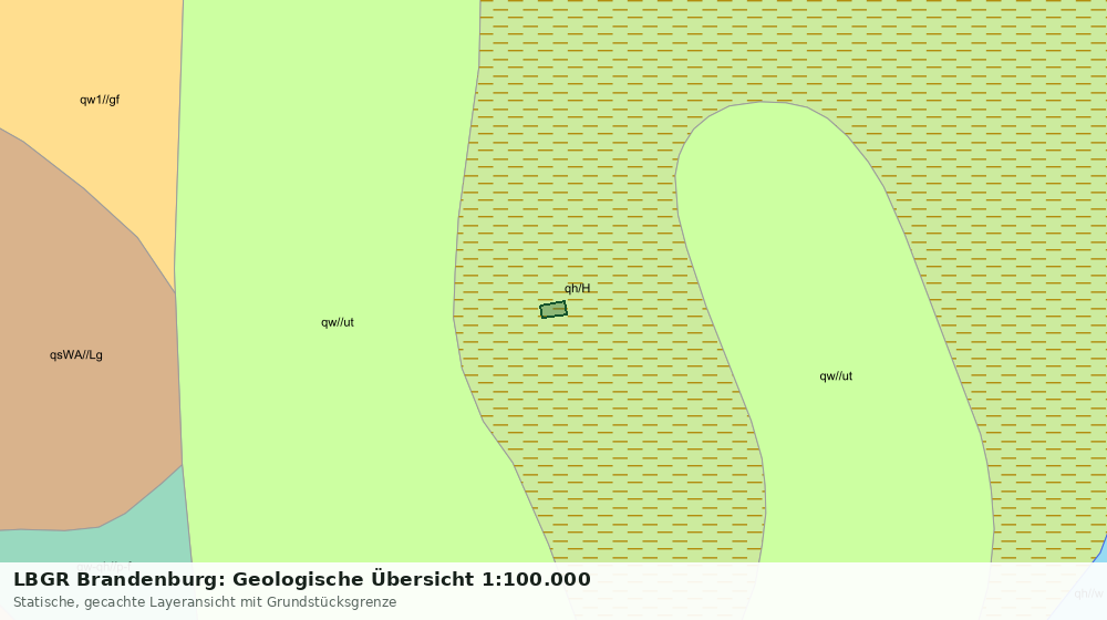 Statische Kartenansicht: LBGR Brandenburg: Geologische Übersicht 1:100.000