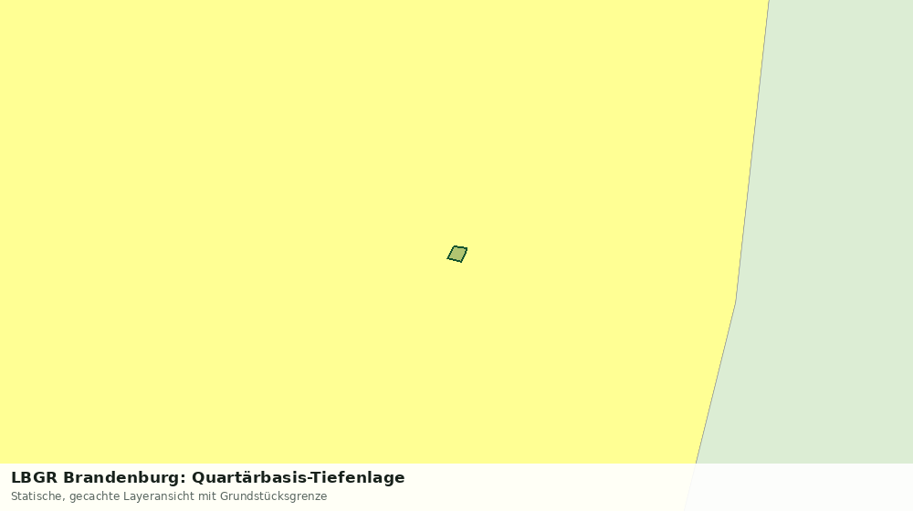 Statische Kartenansicht: LBGR Brandenburg: Quartärbasis-Tiefenlage