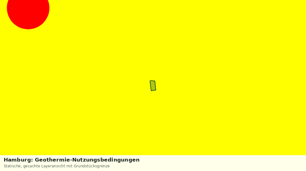 Statische Kartenansicht: Hamburg: Geothermie-Nutzungsbedingungen