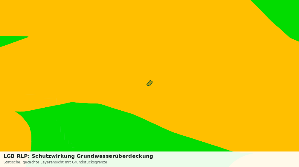 Statische Kartenansicht: LGB RLP: Schutzwirkung Grundwasserüberdeckung