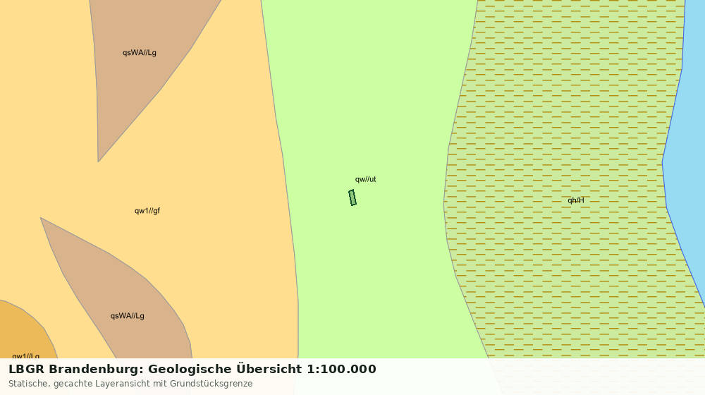 Statische Kartenansicht: LBGR Brandenburg: Geologische Übersicht 1:100.000