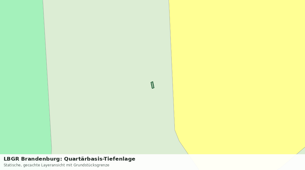 Statische Kartenansicht: LBGR Brandenburg: Quartärbasis-Tiefenlage