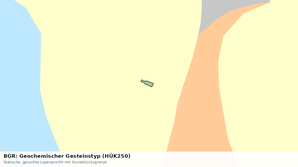 Statische Kartenansicht: BGR: Geochemischer Gesteinstyp (HÜK250)