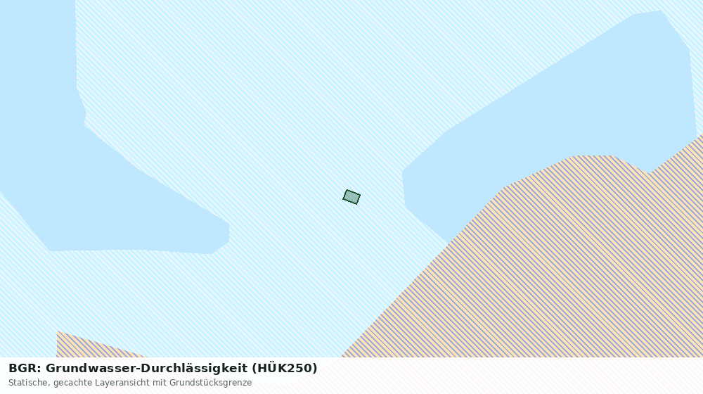 Statische Kartenansicht: BGR: Grundwasser-Durchlässigkeit (HÜK250)