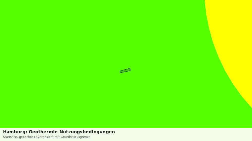Statische Kartenansicht: Hamburg: Geothermie-Nutzungsbedingungen