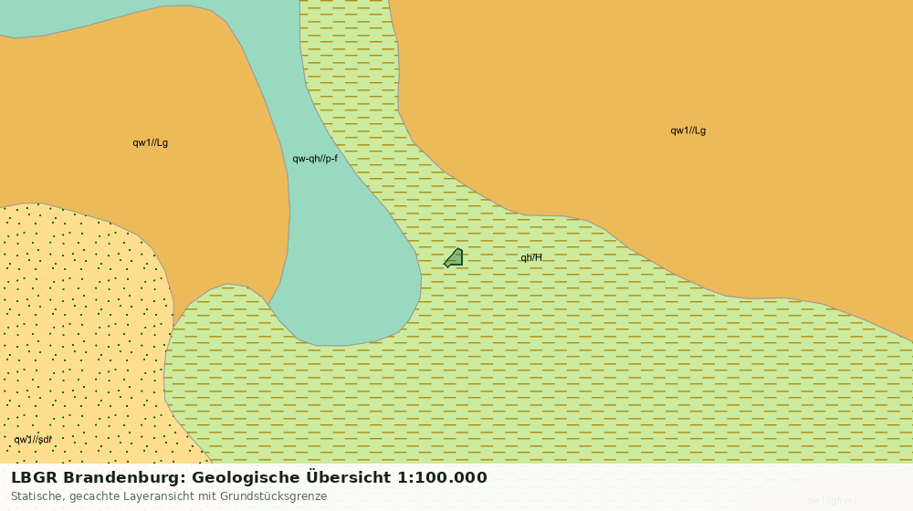 Statische Kartenansicht: LBGR Brandenburg: Geologische Übersicht 1:100.000