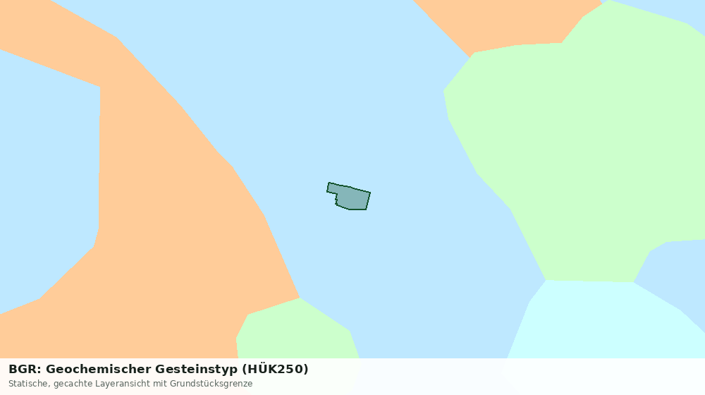 Statische Kartenansicht: BGR: Geochemischer Gesteinstyp (HÜK250)