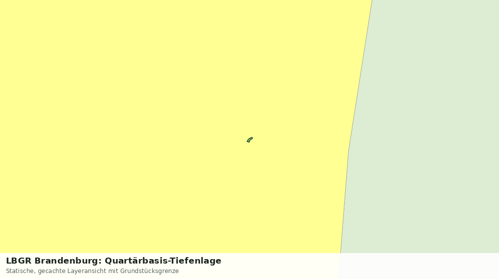 Statische Kartenansicht: LBGR Brandenburg: Quartärbasis-Tiefenlage