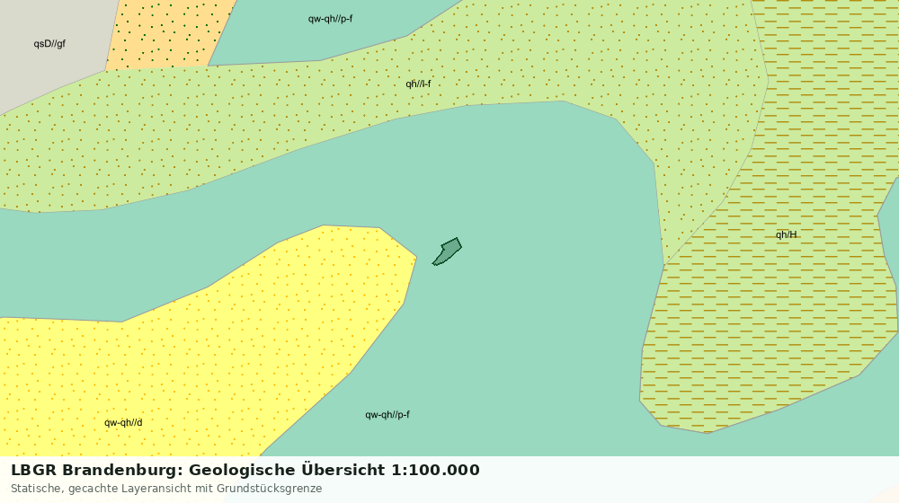 Statische Kartenansicht: LBGR Brandenburg: Geologische Übersicht 1:100.000