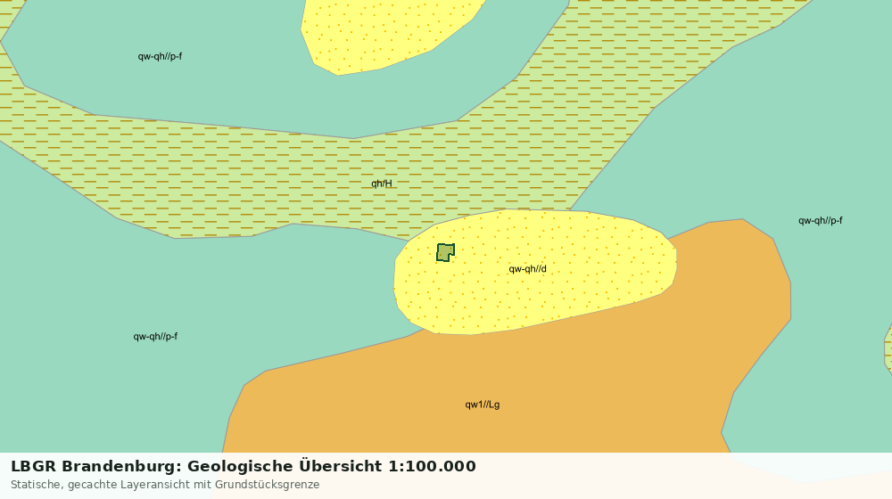 Statische Kartenansicht: LBGR Brandenburg: Geologische Übersicht 1:100.000