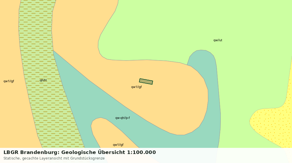 Statische Kartenansicht: LBGR Brandenburg: Geologische Übersicht 1:100.000