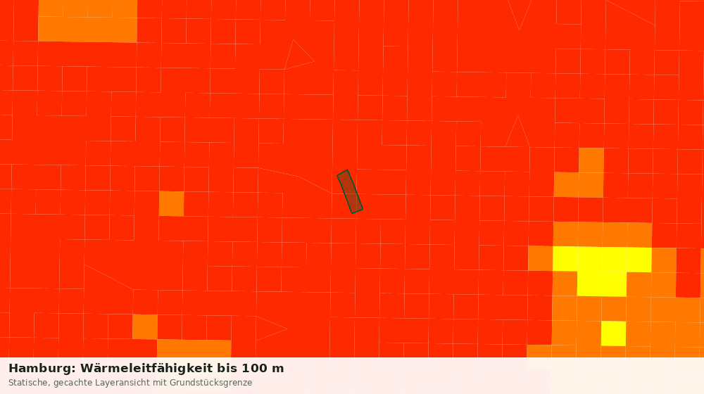Statische Kartenansicht: Hamburg: Wärmeleitfähigkeit bis 100 m
