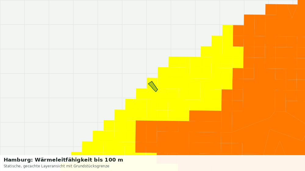 Statische Kartenansicht: Hamburg: Wärmeleitfähigkeit bis 100 m
