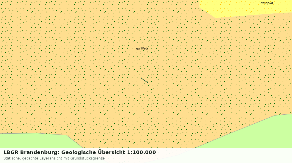 Statische Kartenansicht: LBGR Brandenburg: Geologische Übersicht 1:100.000