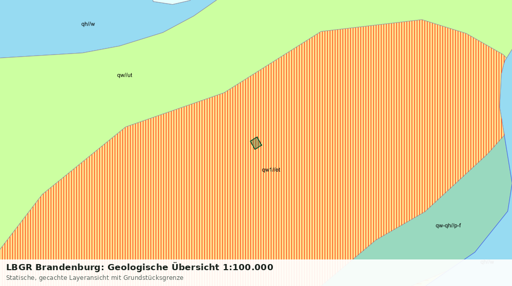 Statische Kartenansicht: LBGR Brandenburg: Geologische Übersicht 1:100.000