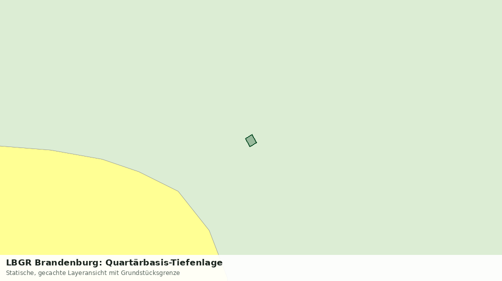 Statische Kartenansicht: LBGR Brandenburg: Quartärbasis-Tiefenlage