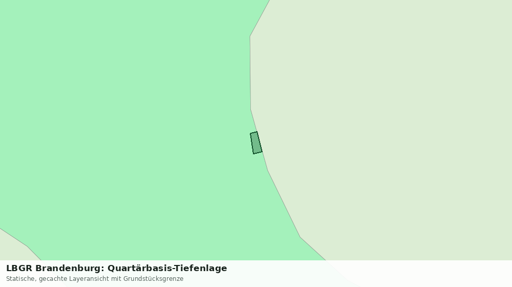 Statische Kartenansicht: LBGR Brandenburg: Quartärbasis-Tiefenlage