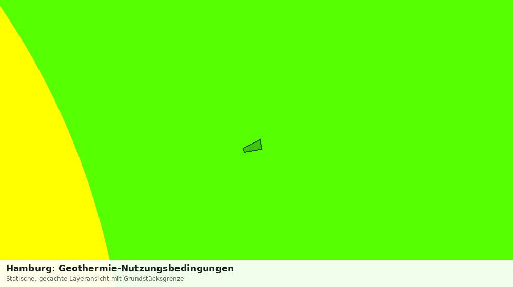 Statische Kartenansicht: Hamburg: Geothermie-Nutzungsbedingungen