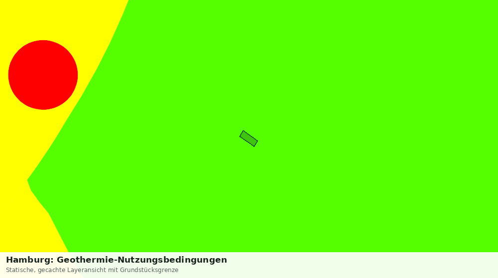 Statische Kartenansicht: Hamburg: Geothermie-Nutzungsbedingungen
