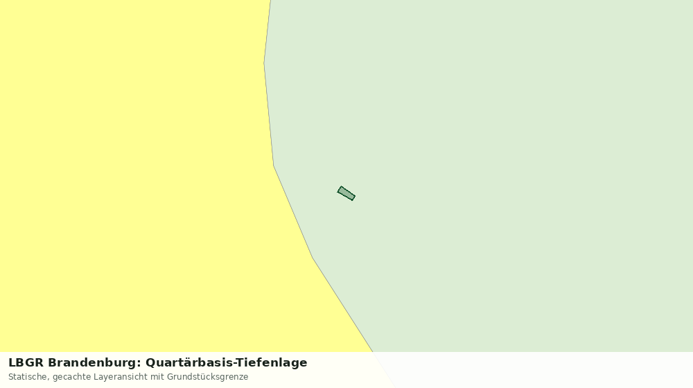 Statische Kartenansicht: LBGR Brandenburg: Quartärbasis-Tiefenlage