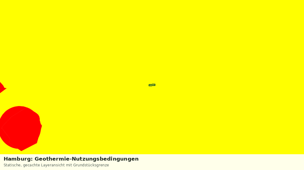 Statische Kartenansicht: Hamburg: Geothermie-Nutzungsbedingungen
