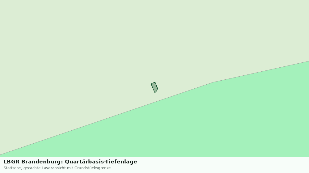 Statische Kartenansicht: LBGR Brandenburg: Quartärbasis-Tiefenlage