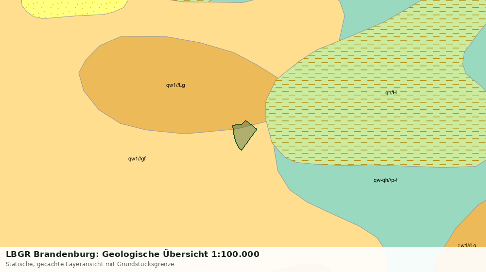 Statische Kartenansicht: LBGR Brandenburg: Geologische Übersicht 1:100.000