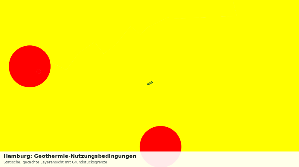 Statische Kartenansicht: Hamburg: Geothermie-Nutzungsbedingungen